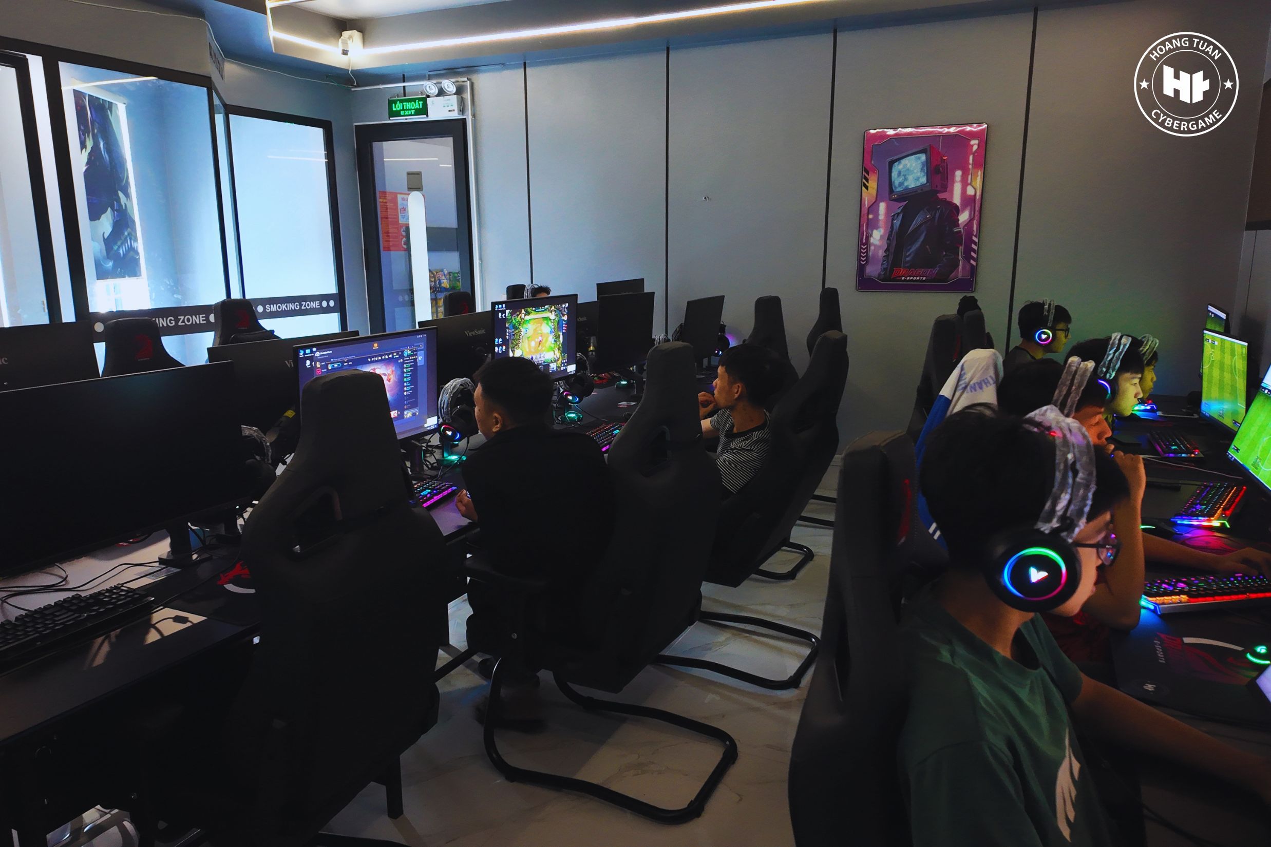 Khu FPS Zone cấu hình RTX 5050 phòng game 50PC