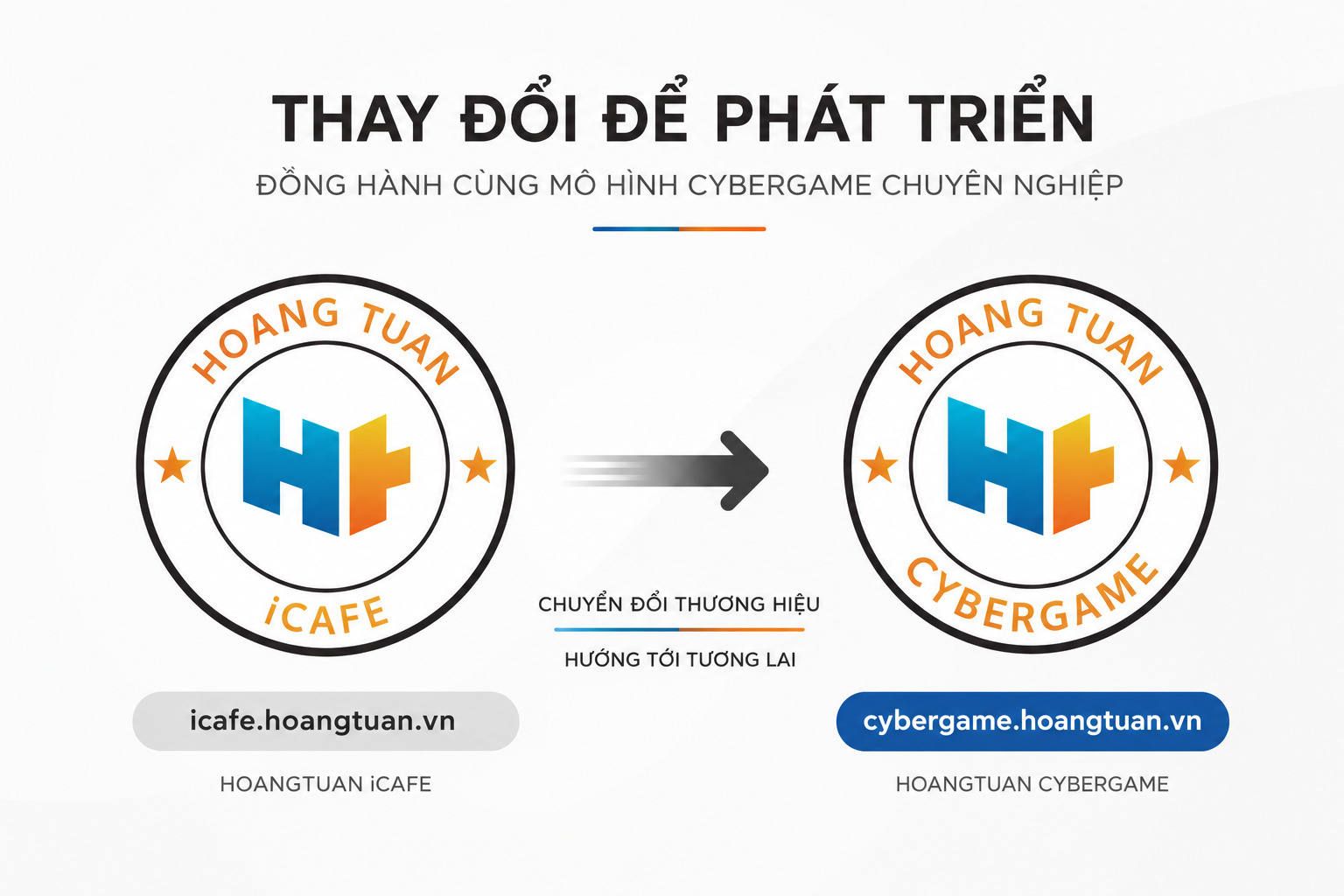 Hoàng Tuấn CyberGame – Chính thức chuyển đổi thương hiệu từ Hoàng Tuấn iCafe