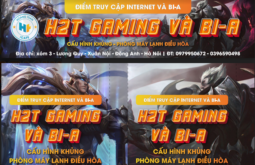 HoangTuan CyberGame lắp đặt trọn gói Mini CyberGame tại Đông Anh - Hà Nội